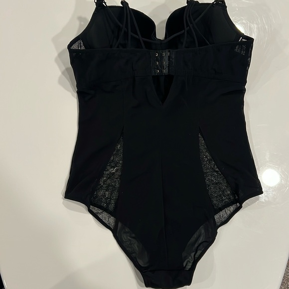 ASHLEY GRAHAM Satin & Lace Bodysuit Lingerie - Picture 7 of 12